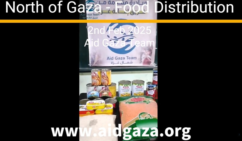 Action for Gaza Donations: Food Distribution to North of Gaza – 8-February-2025
